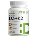 Vitamina D3 + K2 5000 IU 250 Cpsulas